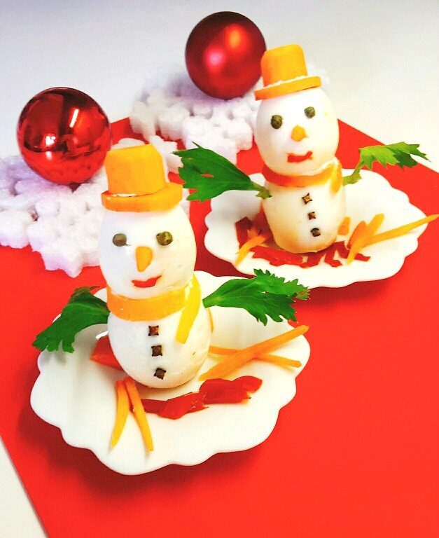 Pupazzi di neve tutti da mangiare
