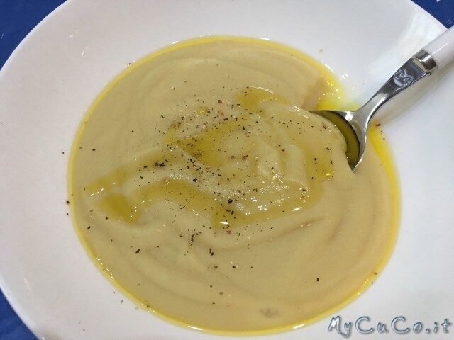 Purè di fave e patate con il cuco moulinex