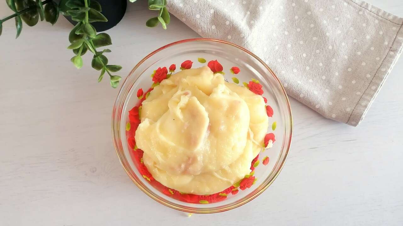 Purè di patate bimby al prosciutto e formaggio