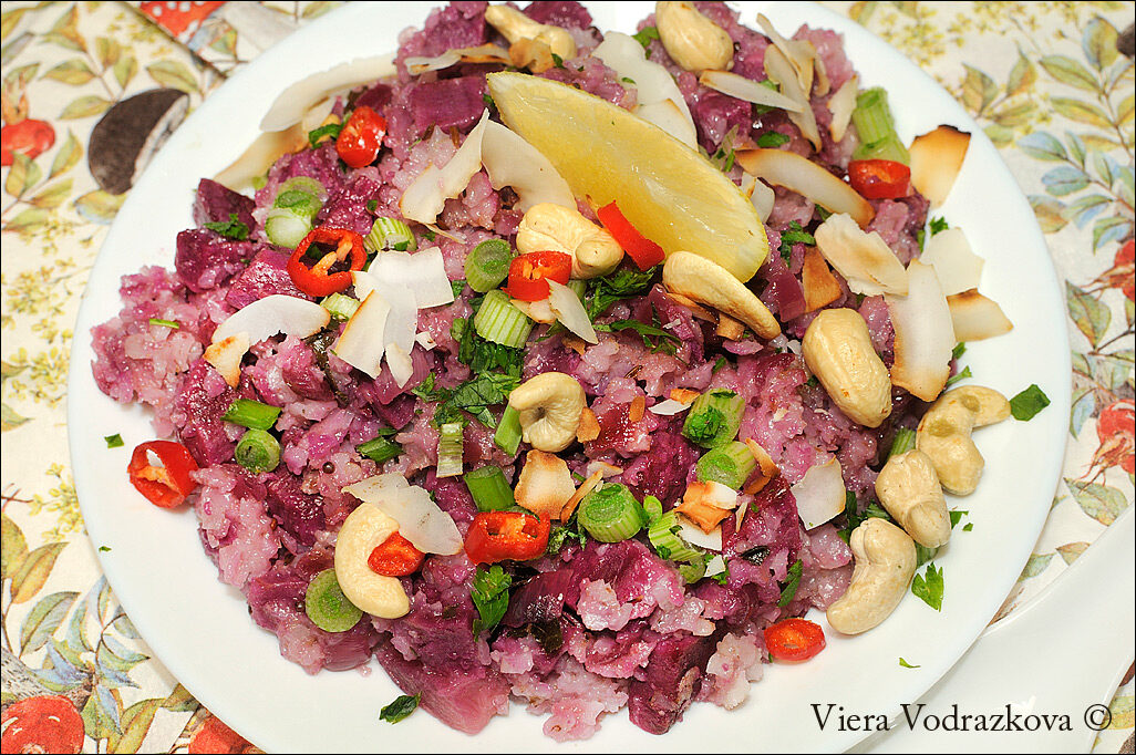 Purple batata poha senza glutine super golosa