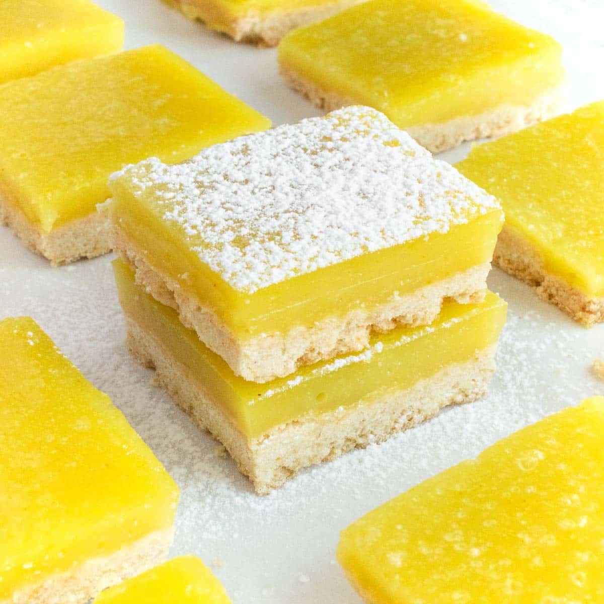 Quadrotti al limone - Ricetta facile e senza uova