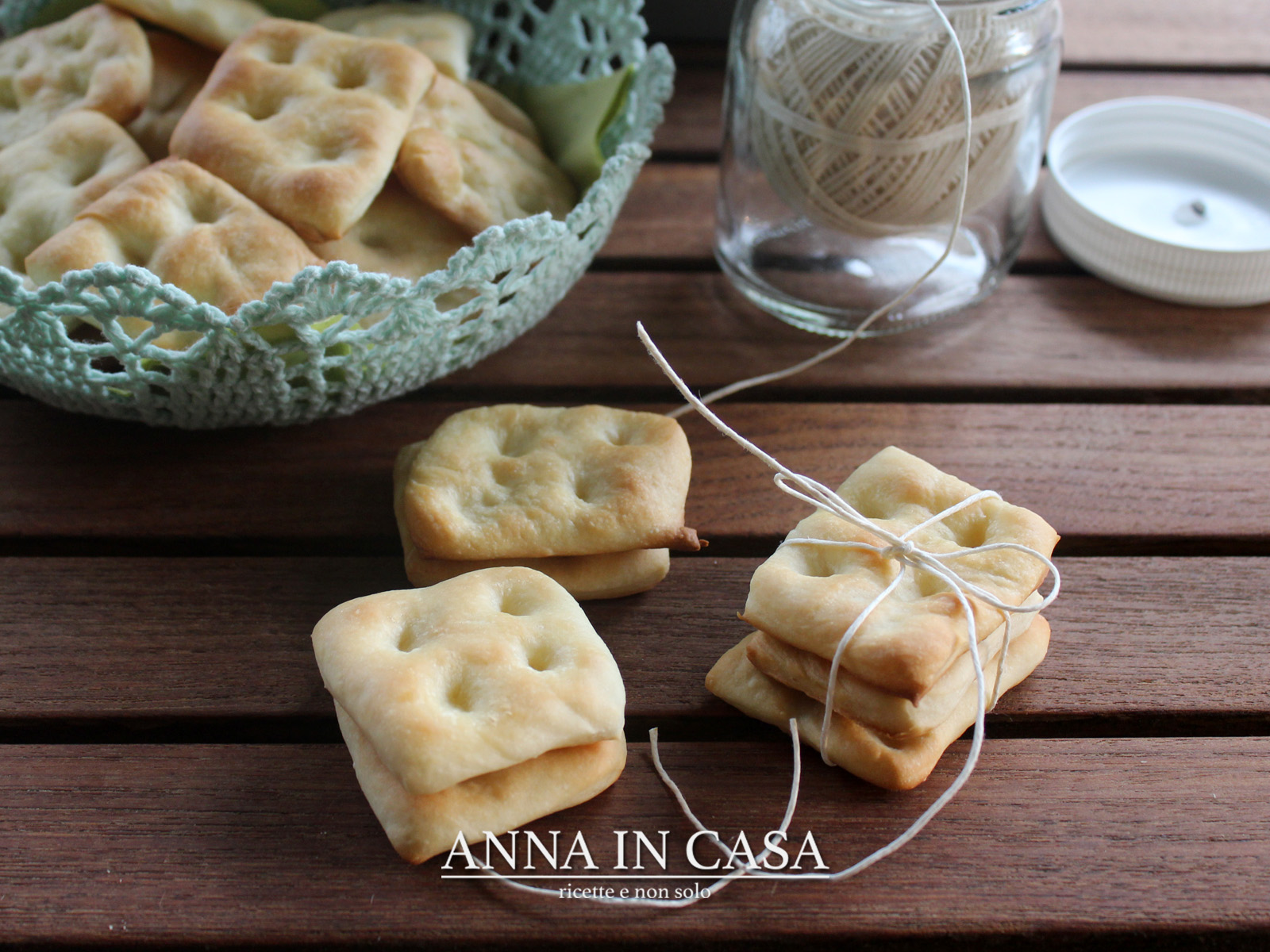 Quadrotti di focaccia