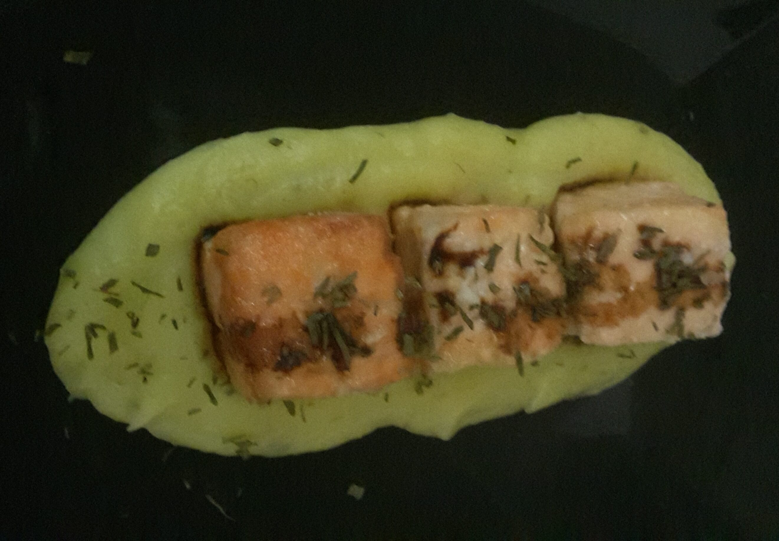 Quadrotti di salmone