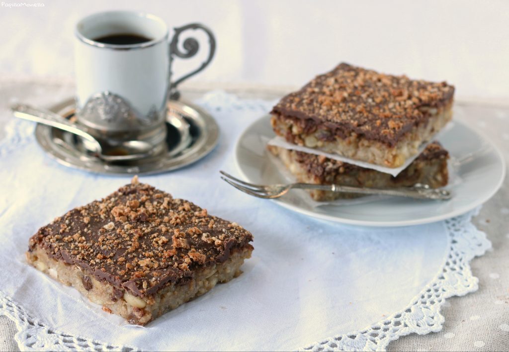 Quadrotti orzo mela e cioccolato senza grassi