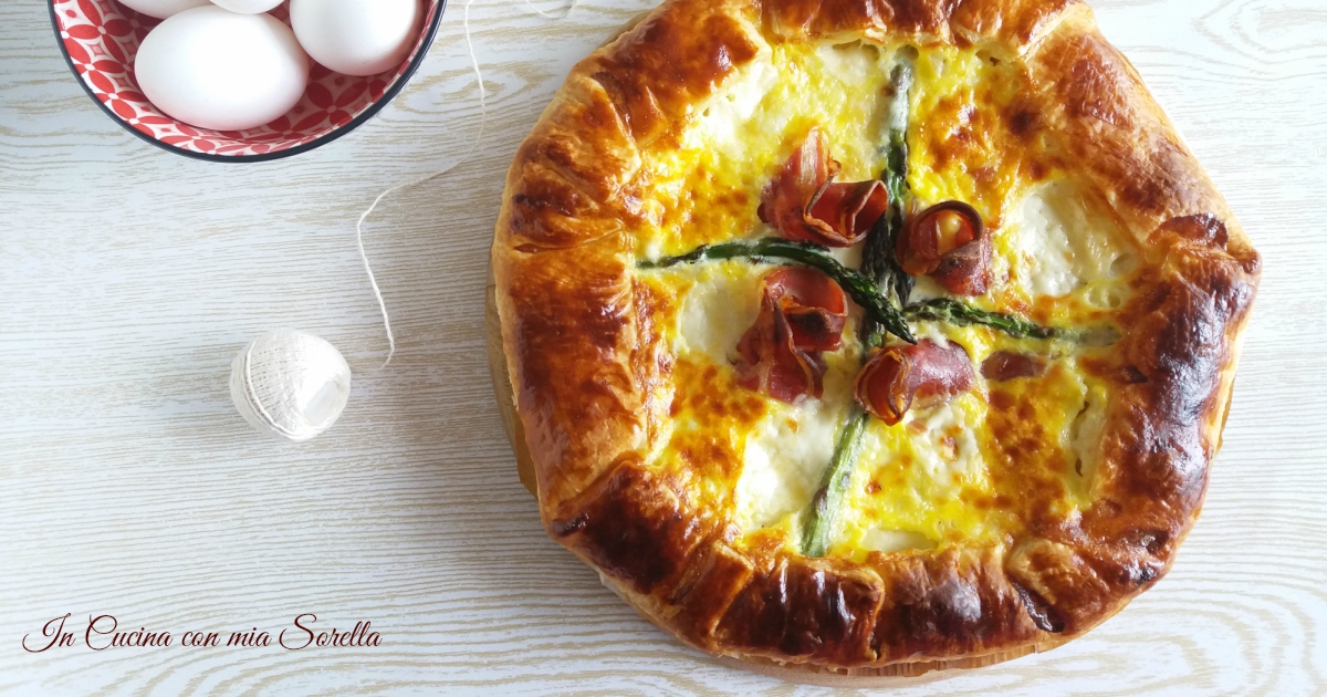 Quiche agli asparagi stracchino e pancetta coppata