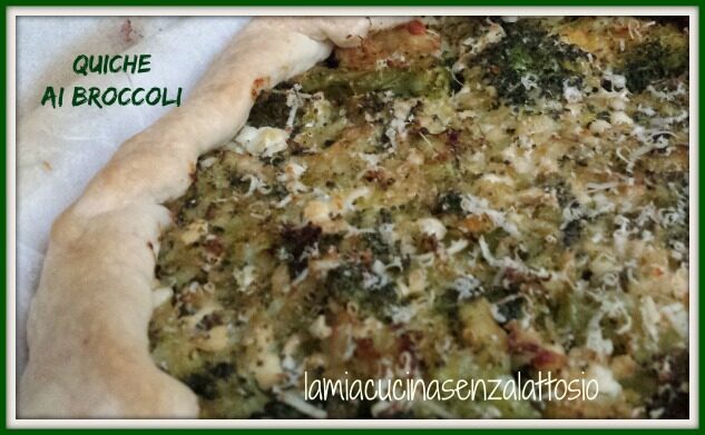Quiche ai broccoli senza uova senza lattosio – ricetta veloce