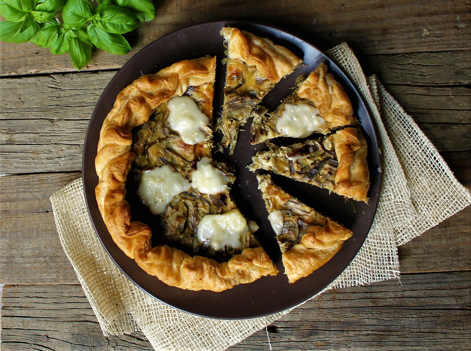 Quiche ai carciofi con gorgonzola e mascarpone