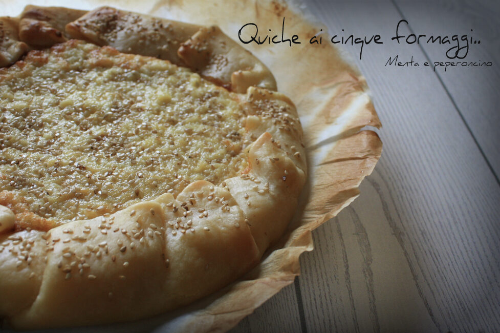 Quiche ai cinque formaggi