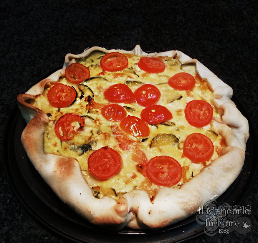 Quiche ai tre ortaggi con taleggio e ricotta