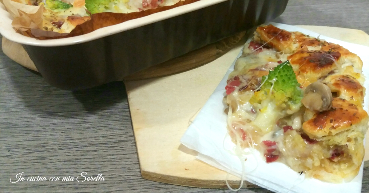Quiche al broccolo romanesco