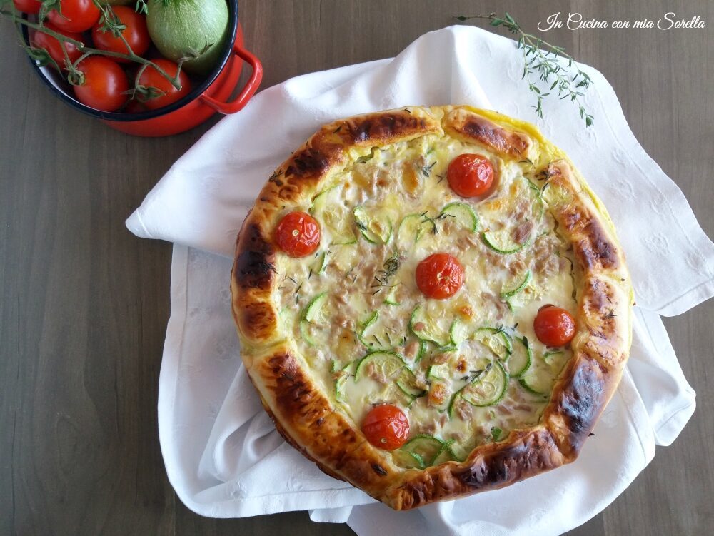 Quiche alle zucchine e tonno – ricetta salvacena
