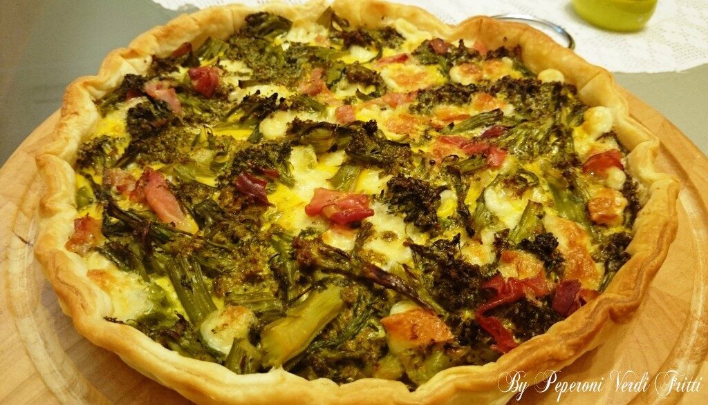 Quiche con broccoli e speck