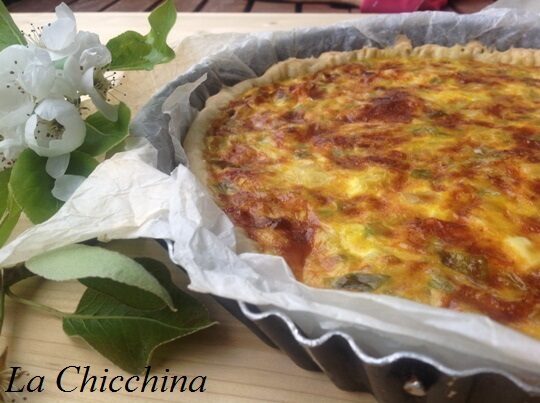 Quiche con porri ed asiago