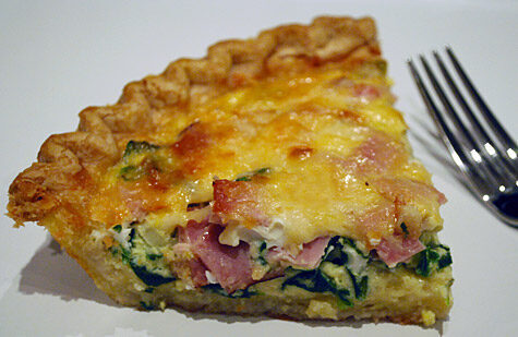 Quiche cotto e spinaci