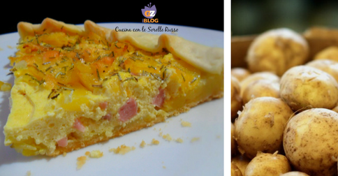 Quiche di patate, rosmarino e ricotta
