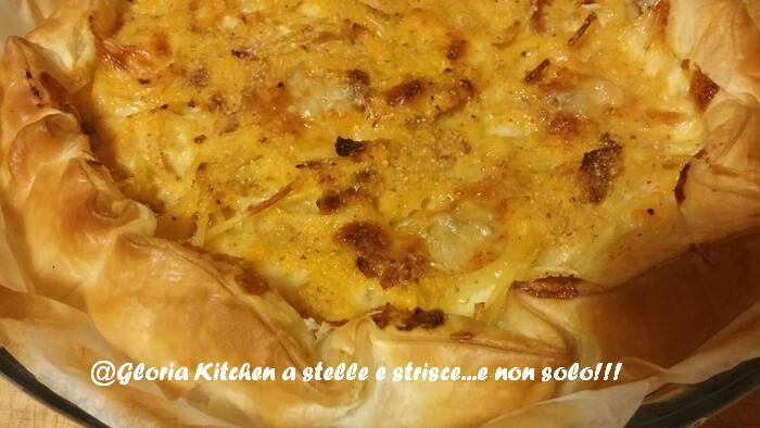 Quiche di zucca con spaghetti in fritatta di gloria kitchenusa