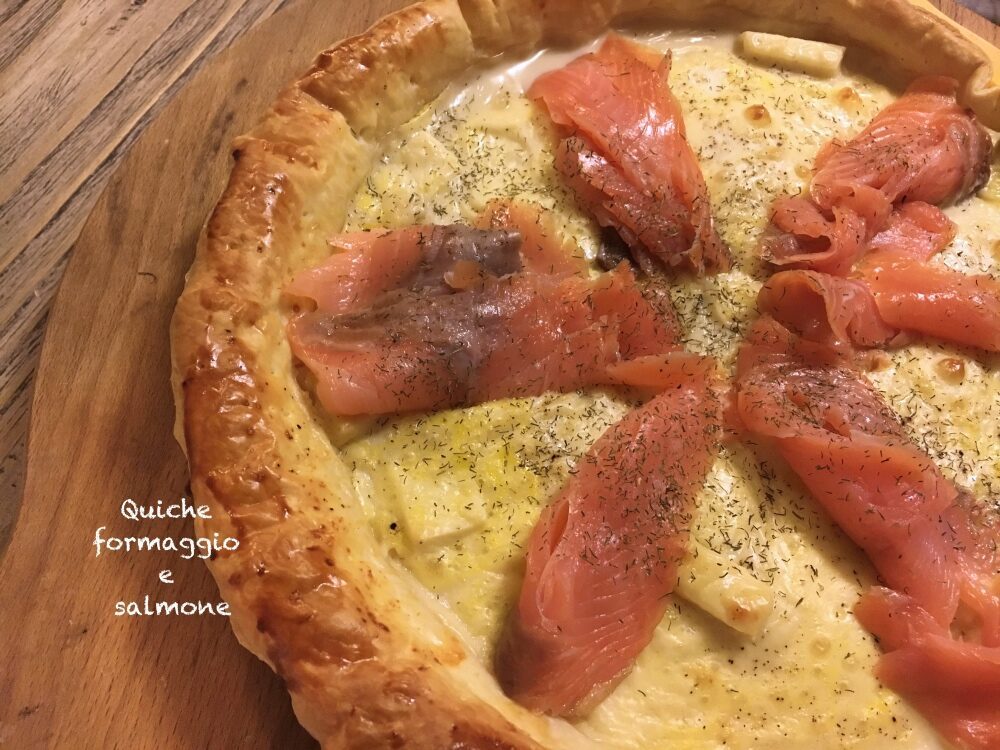 Quiche formaggio e salmone
