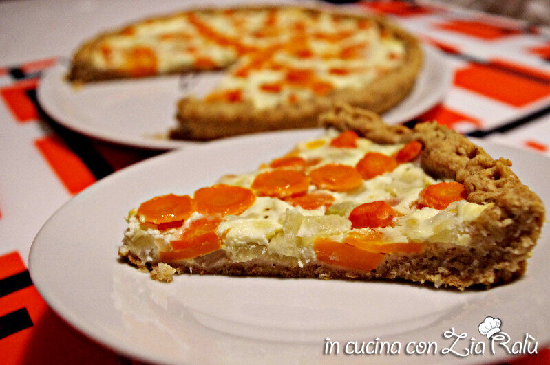 Quiche integrale carote e finocchi