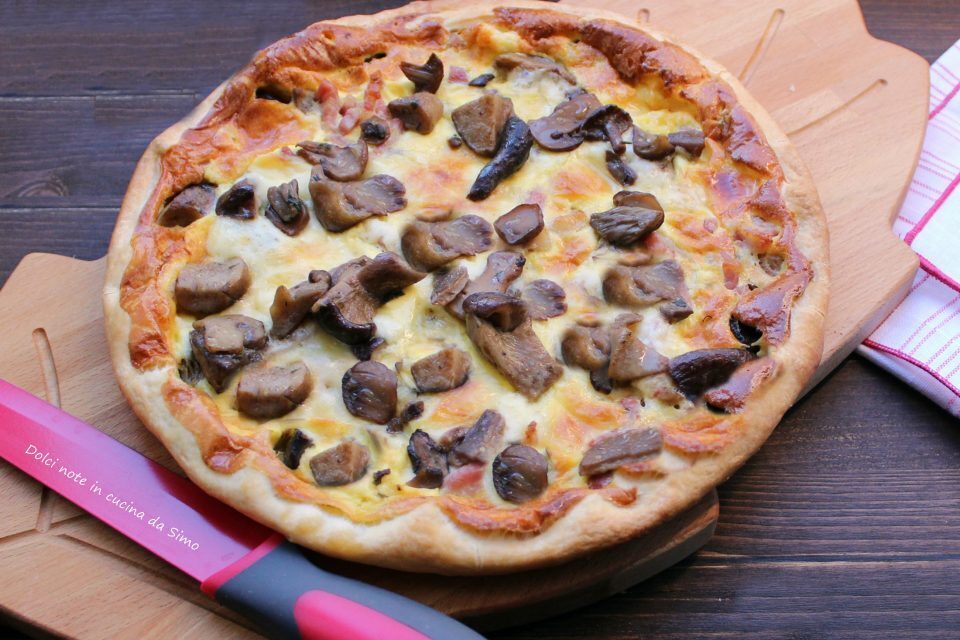 Quiche lorraine con funghi