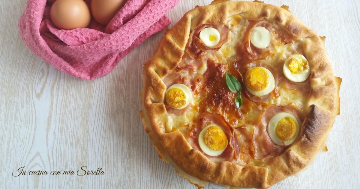 Quiche pancetta e uova sode