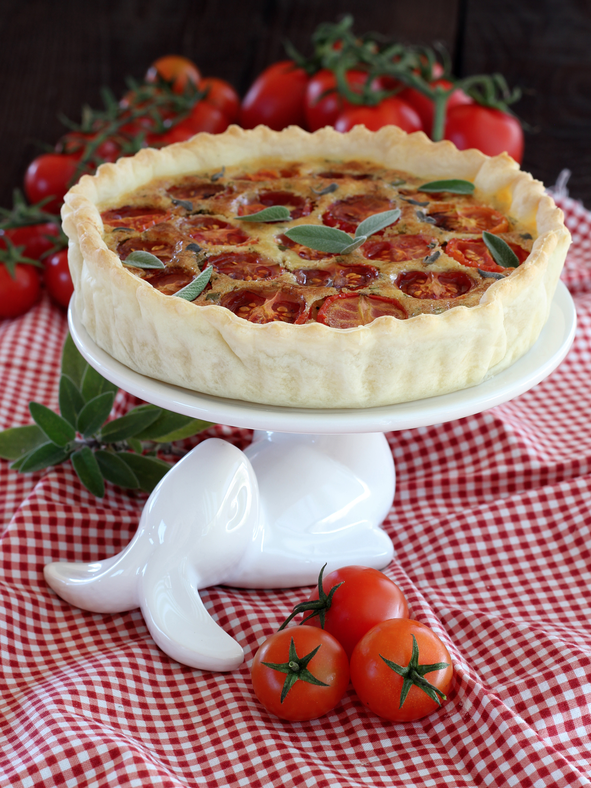 Quiche provenzale ai due pomodori