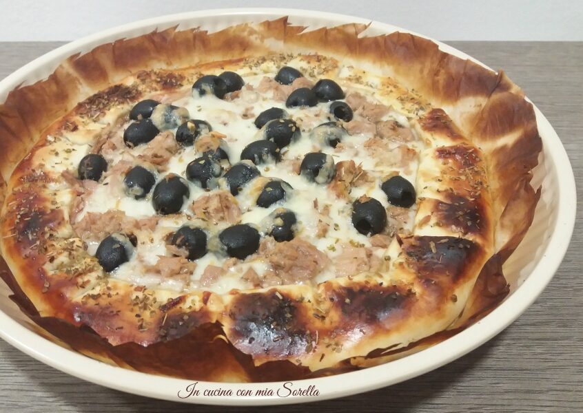 Quiche tonno olive e provola affumicata