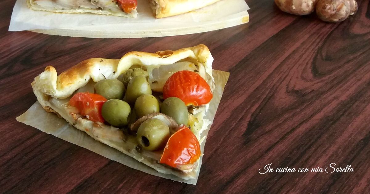 Quiche topinambur e olive