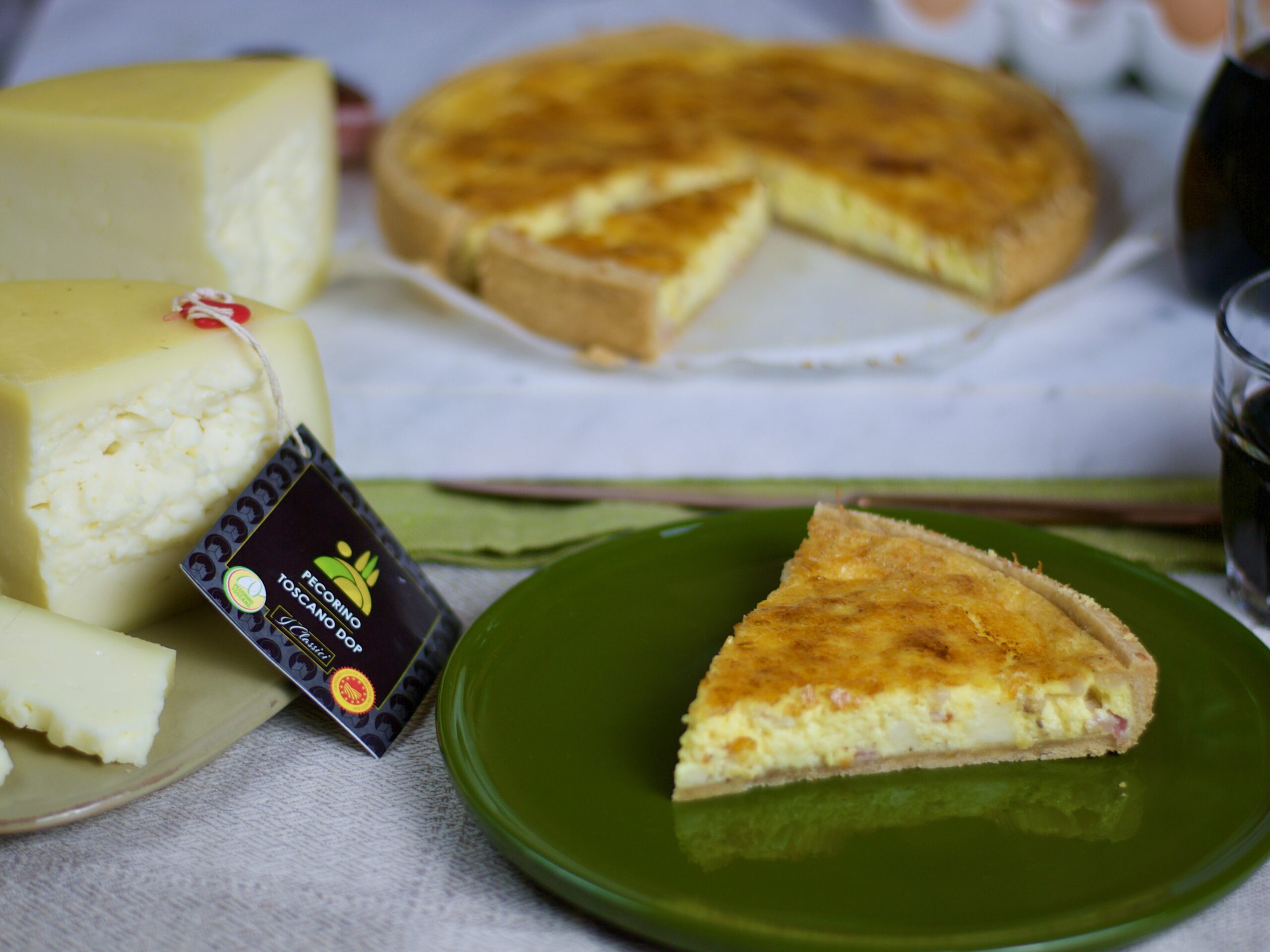 Quiche toscana con il pecorino toscano dop