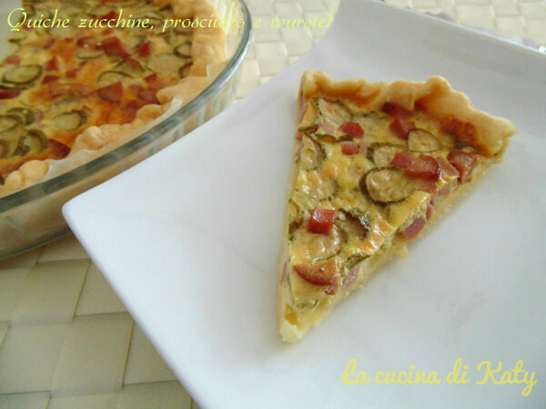 Quiche zucchine, prosciutto e wurstel