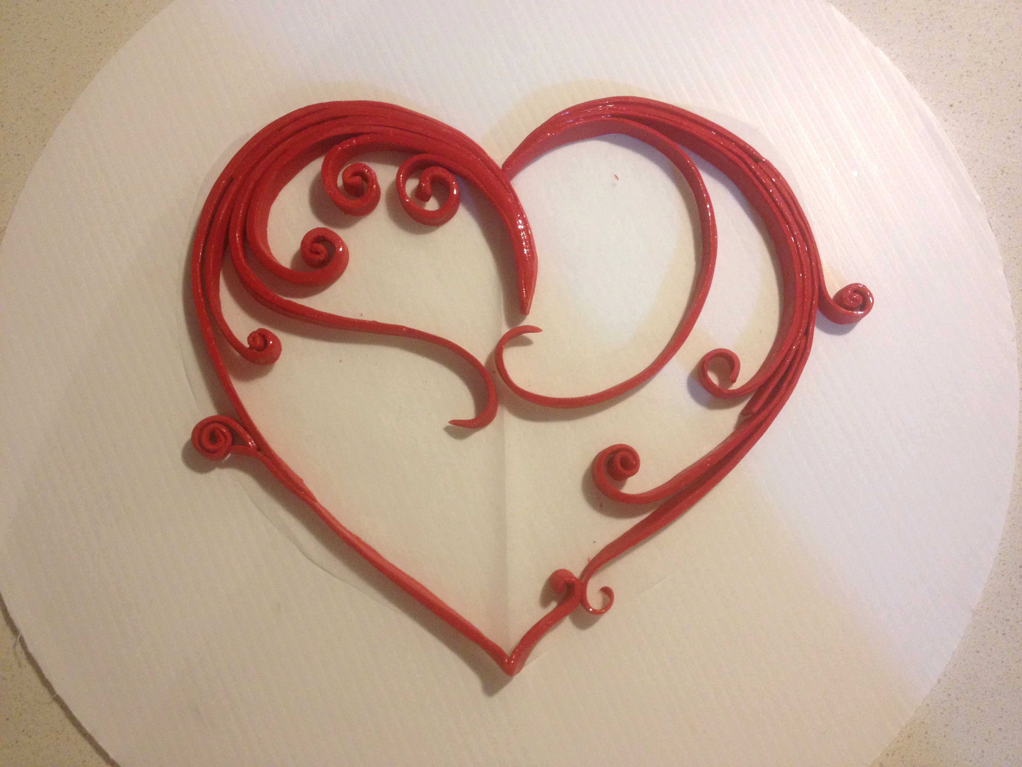 Quilling heart tutorial