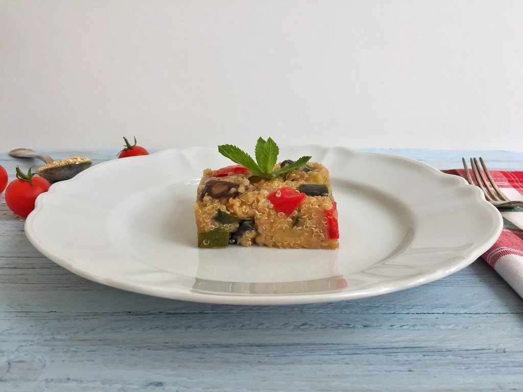 Quinoa con verdure aromatizzate alla menta