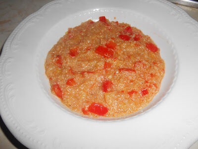 Quinoa peperoni e porri