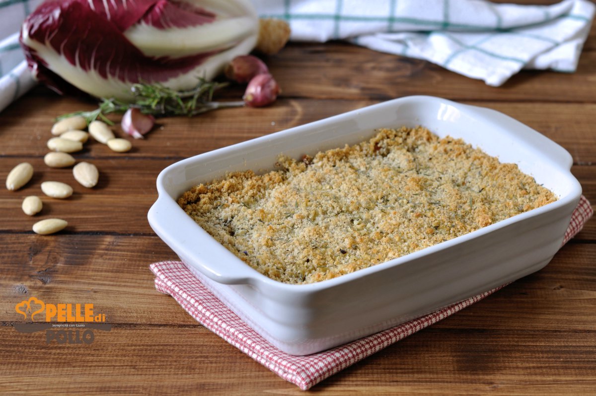 Radicchio gratinato al forno con scamorza