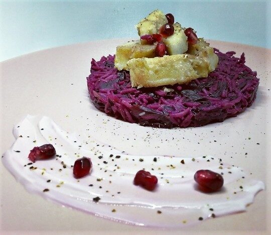 Radicchio rice with persico