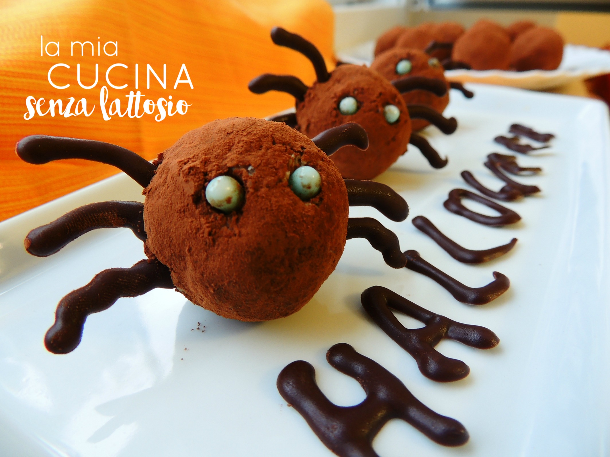 Ragnetti mostruosi senza lattosio – ricette di halloween