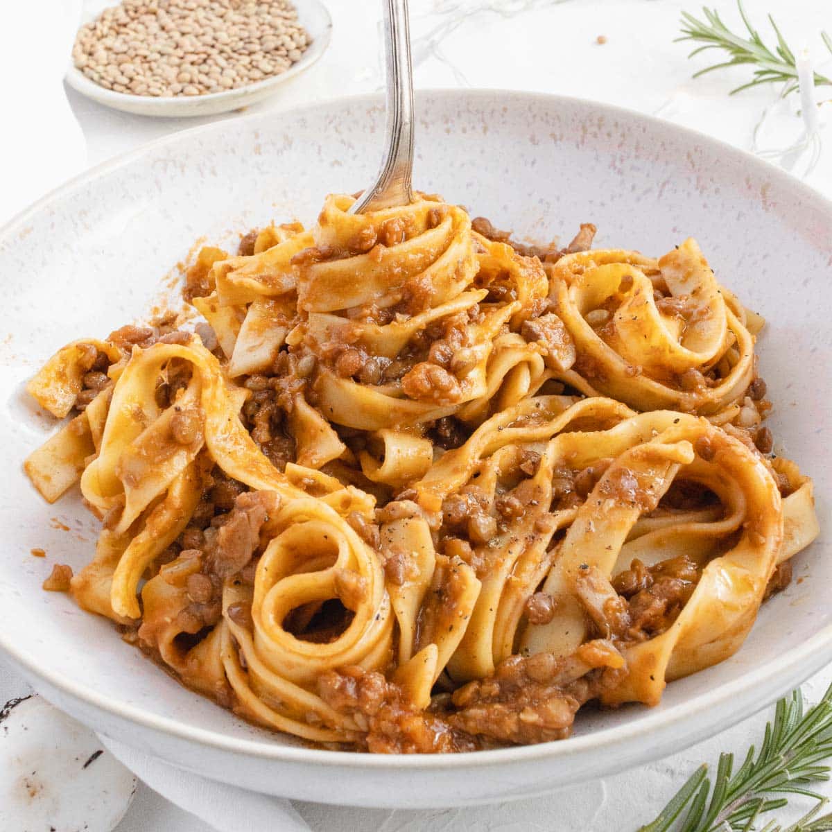 Ragù di lenticchie