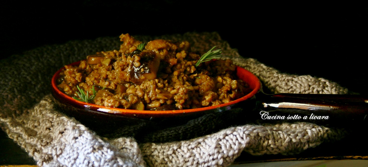 Ragu’ veloce con funghi