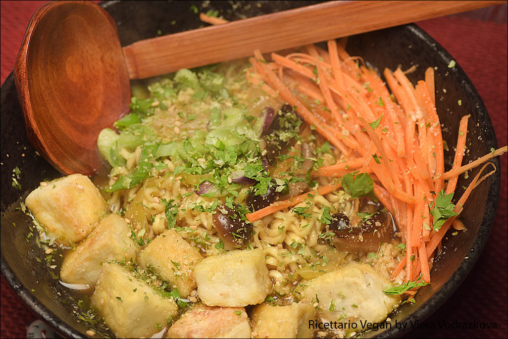 Ramen inesistente con la tisana di shiitake