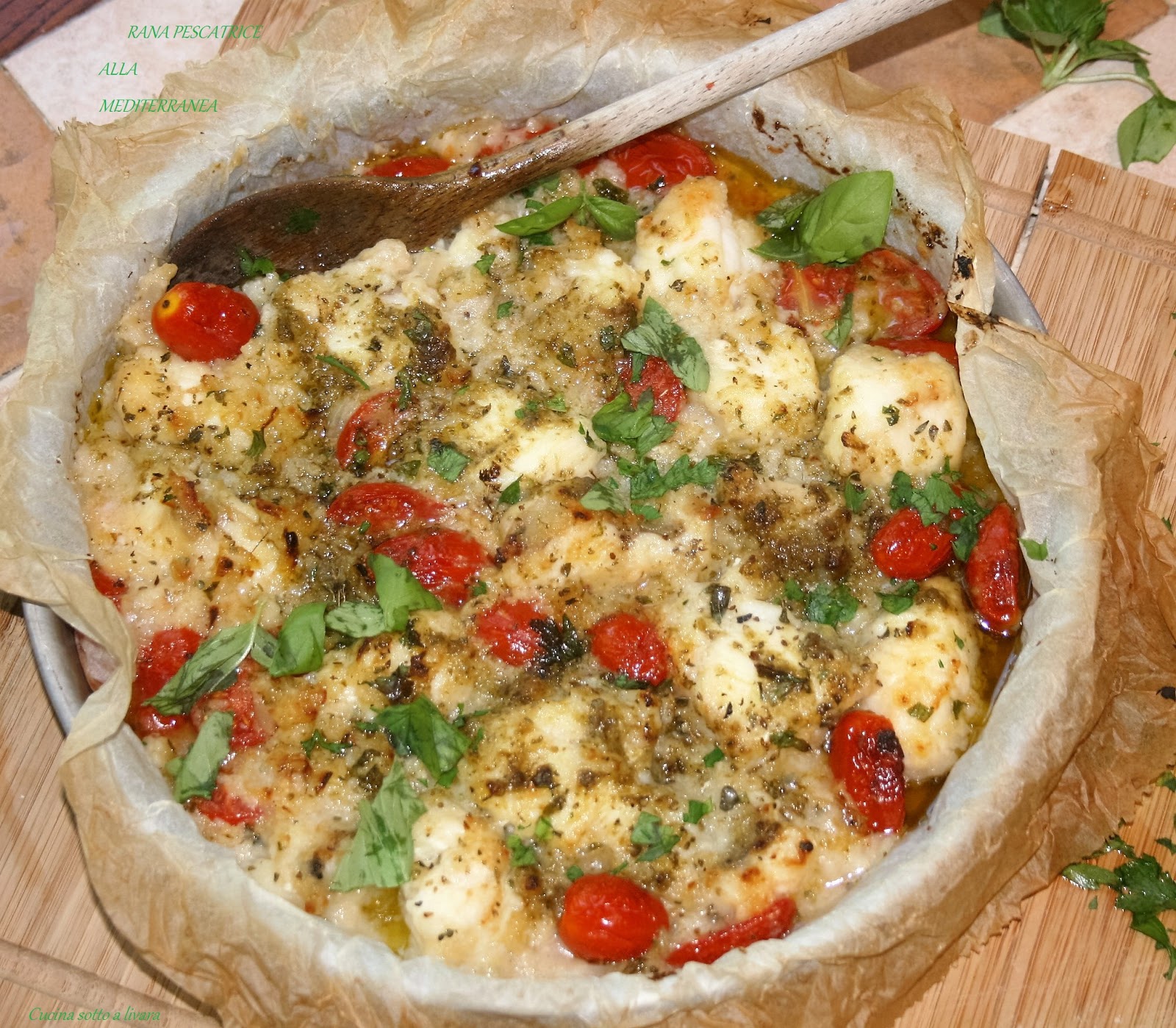 Rana pescatrice ai sapori mediterranei