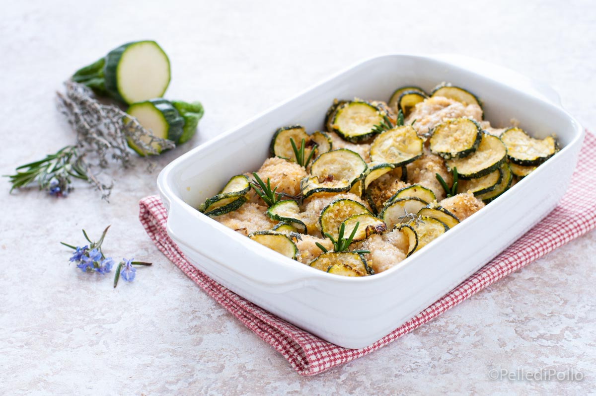 Rana pescatrice con zucchine sabbiose al forno