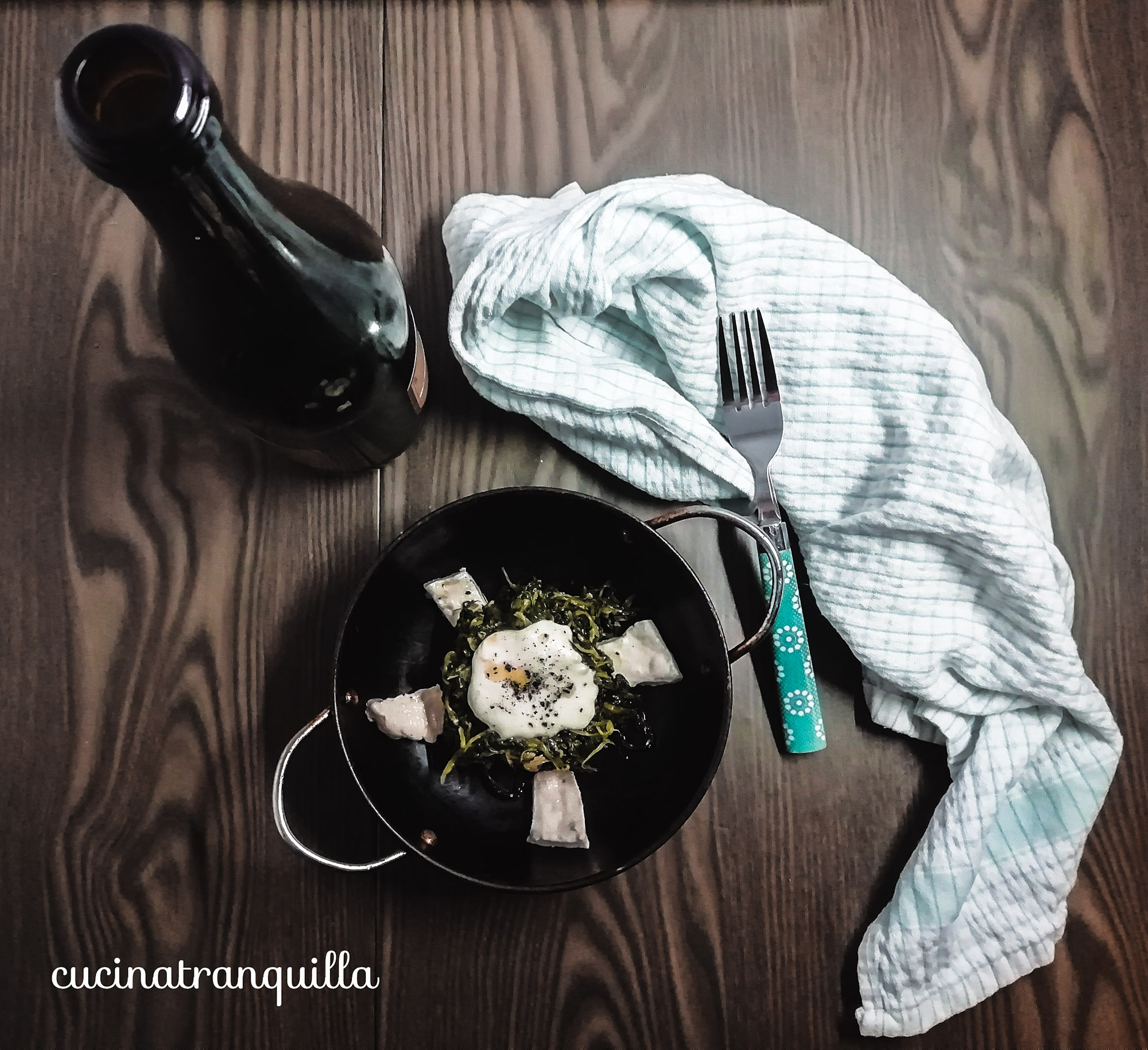 Rape strascinate con formaggi