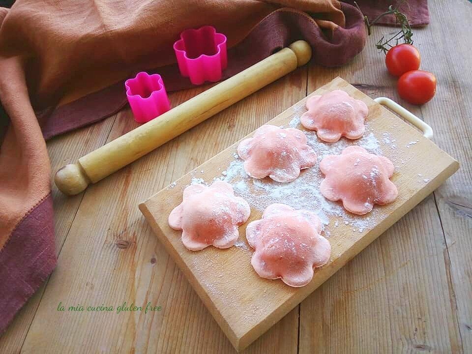 Ravioli a fiore senza glutine