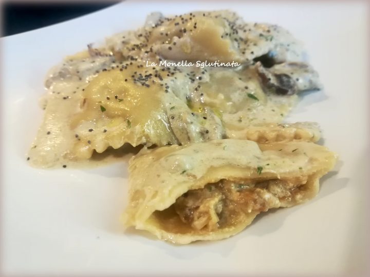 Ravioli ai funghi porcini senza glutine
