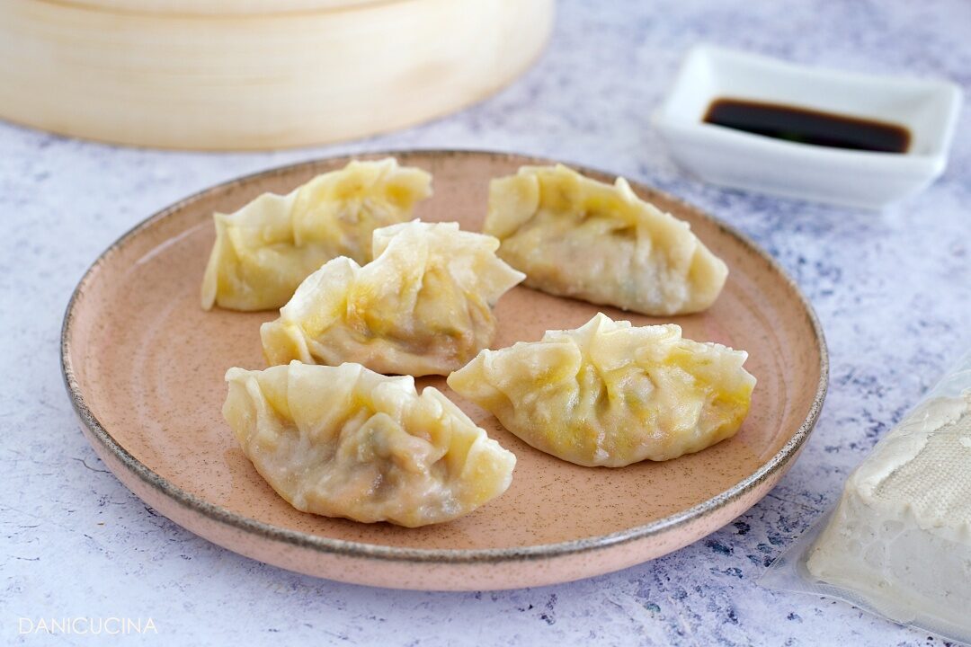 Ravioli al vapore di tofu e verdure