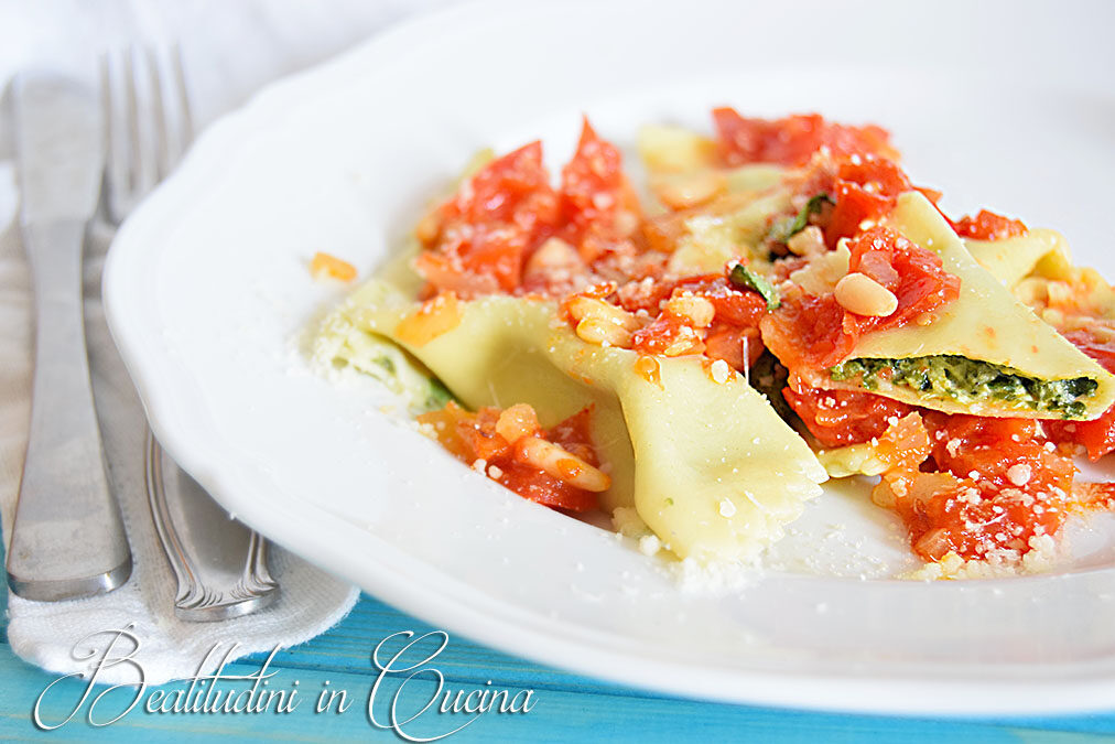 Ravioli alle erbette e robiola