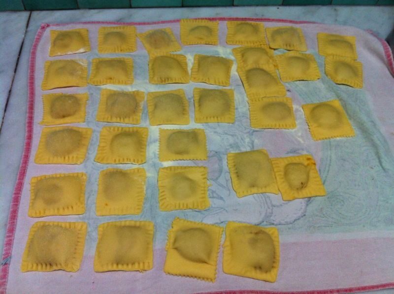 Ravioli amaretti e zucca