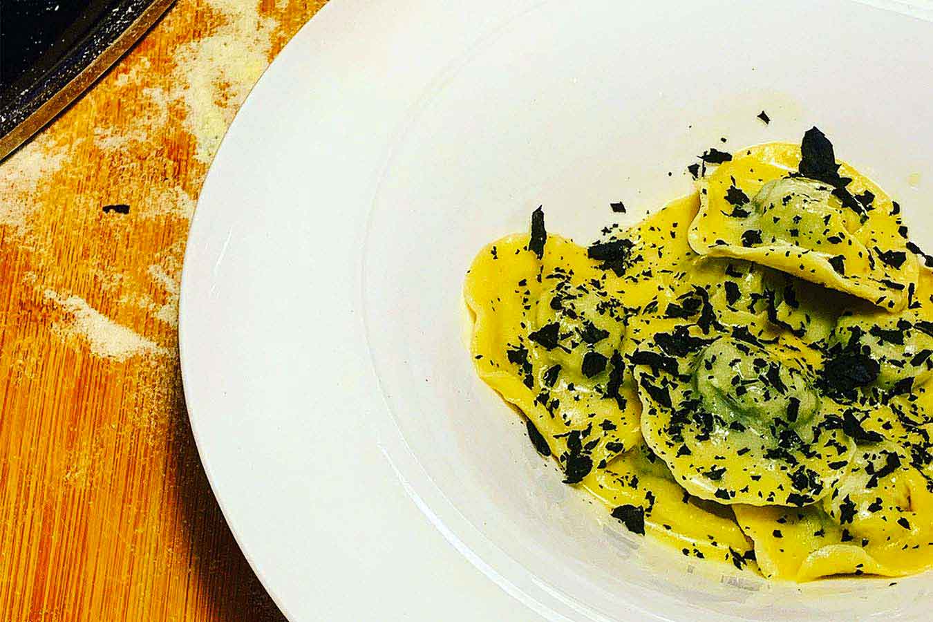 Ravioli Cavolo nero e Salsiccia