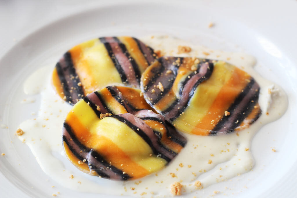 Ravioli colorati alla zucca senza glutine