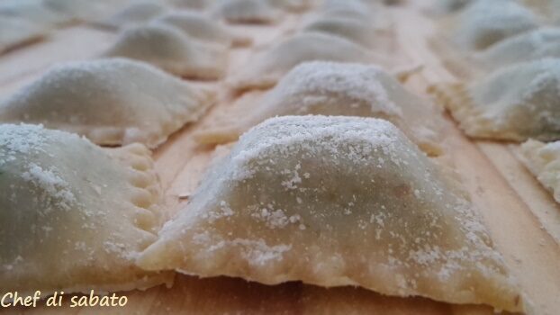 Ravioli con spinaci e ricotta