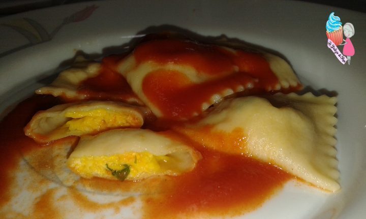 Ravioli di formaggio al profumo di zafferano